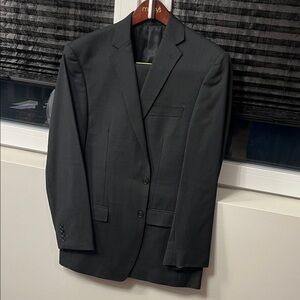 Calvin Klein Charcoal Pinstripe Suit Jacket